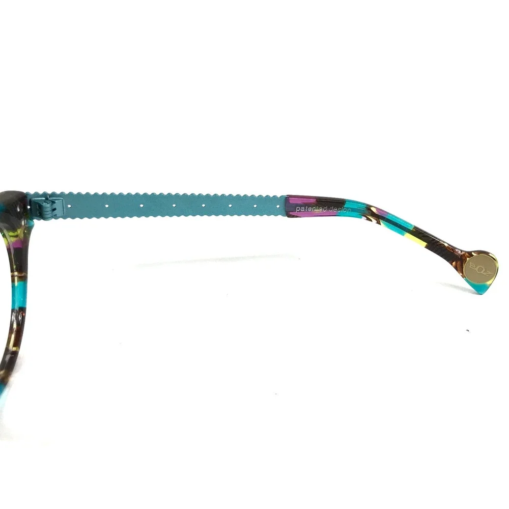 BOZ Eyeglasses Frames ZIGZAG 2575 Yellow Blue Pucci Cat Eye 53-16-137